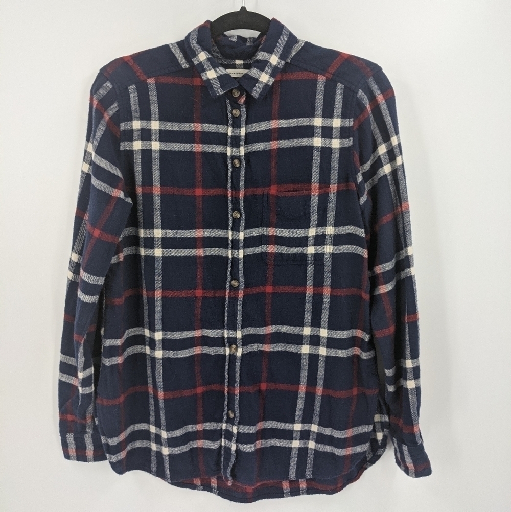 AMERICAN EAGLE Plaid Button Down Flannel Shirt